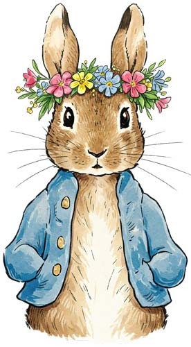 Christmas peter rabbit wall - rabbit,