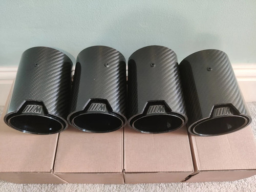Bmw exhaust tips carbon - 4,