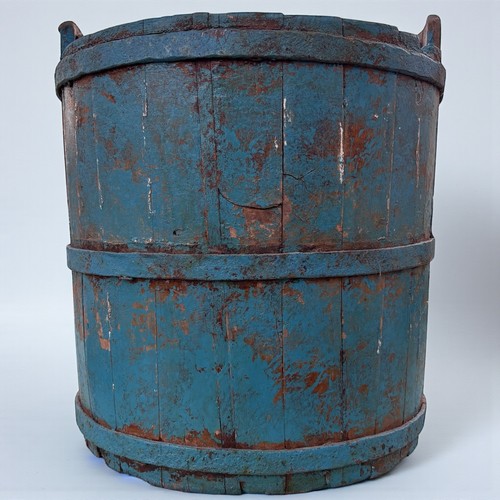 Antique 19thc blue painted - antique,