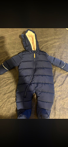 Months navy hooded padded - navy,