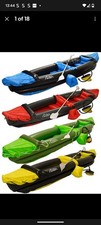 Andes Inflatable Kayak Two Person Foot Pump NIB  Plus Two Life Jackets Buoyancy