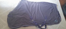 Masta Horse Rug/Stable Sheet/Cooler Rug/LW Rug - Purple/White Check 6ft3 