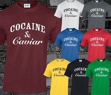 COCAINE AND CAVIAR CROOKS CASTLES MENS T SHIRT SWAG HIPSTER YOLO TOP