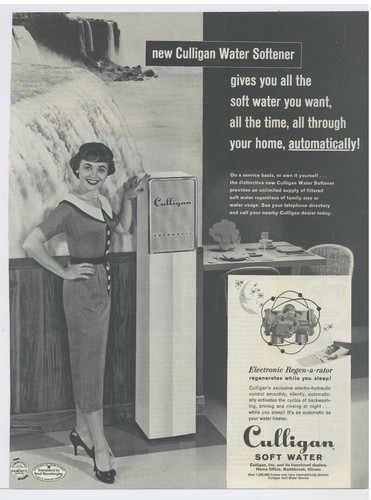 1957 culligan water - 1957, softener