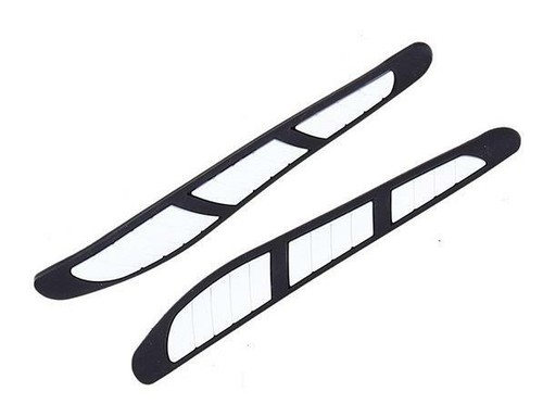 Black rubber door mirror - black,