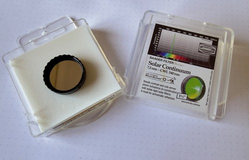 Baader solar continuum - continuum, 1.25"