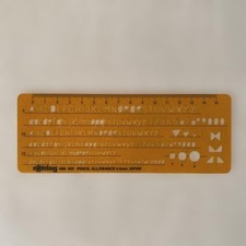 Rotring Alphanumeric Ruler