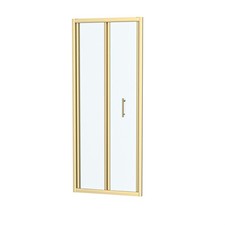 760mm Brushed Brass Bi-fold