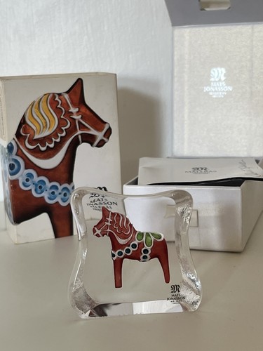 Mats jonasson glass horse mini - horse,