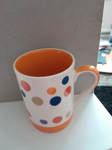 Whittard orange spotty mug - orange,