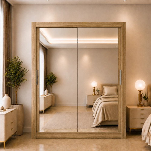 Modern maple full mirror - maple,