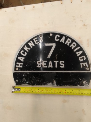 Hackney taxi plate - hackney,