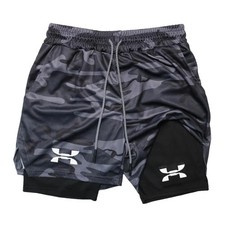 Men 2in1 Running Shorts Gym