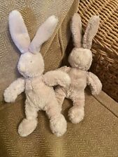 moulin roty small bunny rabbit soft plush toy comforters one rattles (b3)
