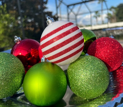 Christmas ornaments green - christmas,