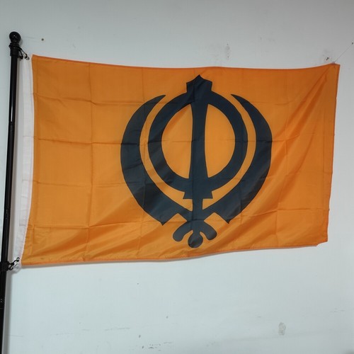 Orange sikh flag polyester - sikh,