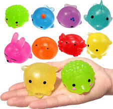 8pcs Glitter Squishy Toy