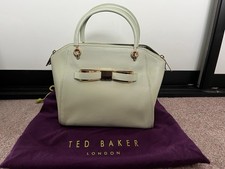 Ted Baker Mint Green And Gold Leather Tote Bag Crossbody