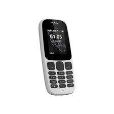 Nokia 105 White 1.8" 4MB 2G Unlocked & SIM Free Mobile Dumbphone T9 Keyboard UK