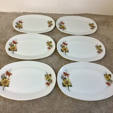 6 x Vintage JAJ Pyrex AUTUMN