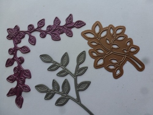 Three assorted leaf cutting - three,