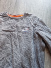 Superdry  Orange Label Mens Grey Crew Neck Sweater Jumper Uk Size Xxl