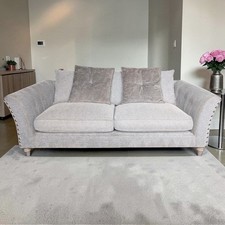 DFS 3 Seater Sofa Grey/Silver