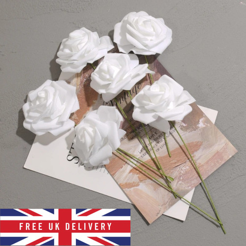 50pcs artificial foam rose - 50pcs,