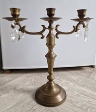 Large Vintage Brass Candelabra