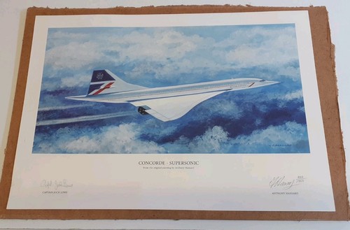 Concorde supersonic signed - -,