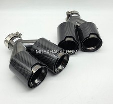 Exhaust Quad Tailpipes Black