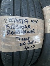 225 45 17 91Y FIRESTONE ROADHAWK  MASSIVE TREAD @ 7MM (NEW IS 7.5MM)