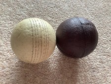 2 x Vintage / Antique Cricket Balls