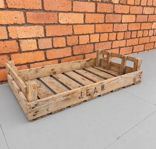 Vintage wooden crate - crate,, 76cm