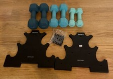 Cecotec Dumbbell Set 6 Piece (1-3kg) Neoprene + Stand - Original Box Damaged