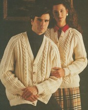 #202 MENS LADYS ARAN CARDIGANS