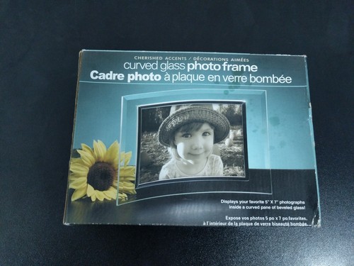 Curved glass photo frame - glass,