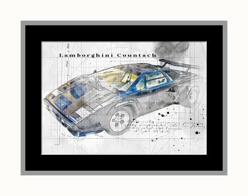 Line tech drawing lamborghini - tech,
