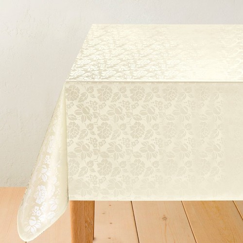 Plain textured tablecloth - textured, wipe