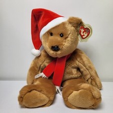 Vintage Retired Ty Beanie Buddies "1997 Holiday Teddy" 2001 BNWT  Collectable UK