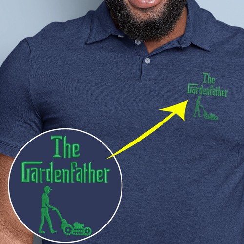 The garden father embroidered - garden,