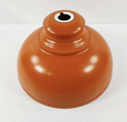 Orange enamel lampshade - orange,