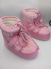 Moon Boot Low Size 6 - 7.5 39 - 41 Pink Snow Boots Womens 