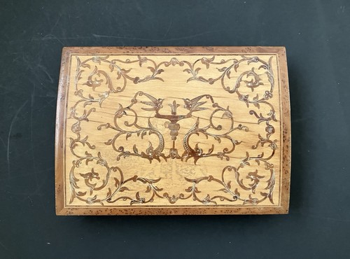 Vtg italian inlaid wood - vtg, box