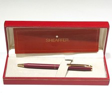 Sheaffer Fashion Matt Red Ladies Ballpoint Pen In Original Box w/ Blue Ink