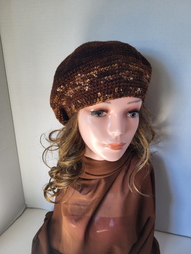 Handmade crochet beret hat - handmade,