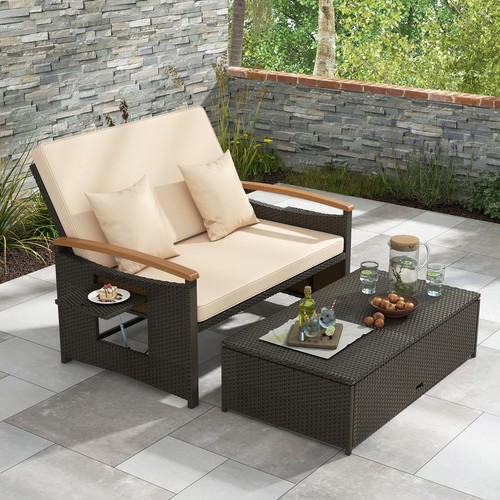 Outdoor wicker daybed rattan - daybed,