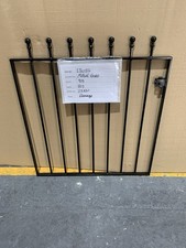 Wrought Iron Style Scroll Top Metal Garden Gate 770mm Wide x 915mm High