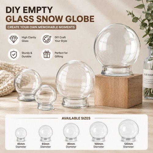 Diy empty glass snow - diy,