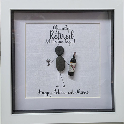 Pebble art retirement - retirement, gift